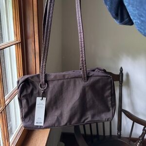 Small Nylon Bowler Bag Baggu - Chocolate Plum